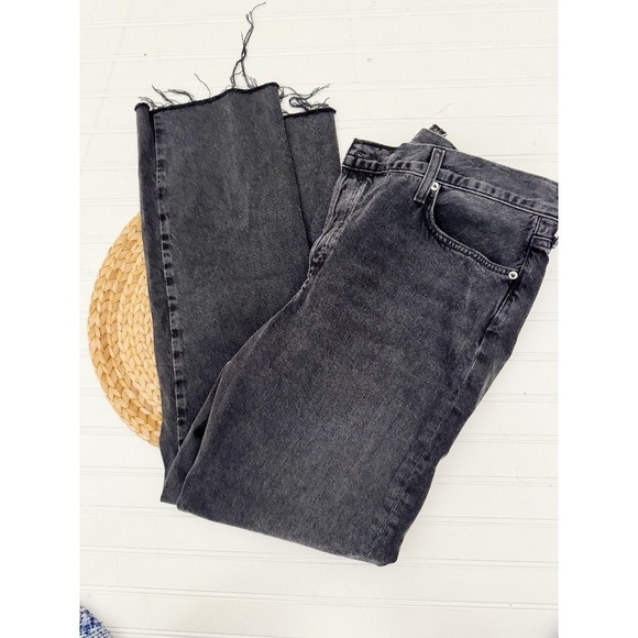 AGOLDE Criss Cross Straight High Rise Jeans in shambles black - Picture 13 of 13